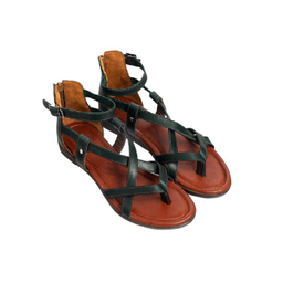 صندل اسپرت چرم زنانه چرم کاکتوس (Charm Cactus) مدل WS51007 رنگ سبز