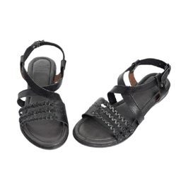 صندل اسپرت چرم زنانه چرم کاکتوس (Charm Cactus) مدل WS51002 رنگ مشکی