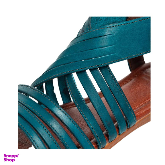 صندل اسپرت دخترانه چرم کاکتوس (Charm Cactus) مدل WS51005 رنگ فیروزه ای