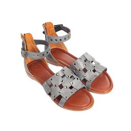 صندل اسپرت زنانه چرم کاکتوس (Charm Cactus) مدل WS51010 رنگ طوسی رویال