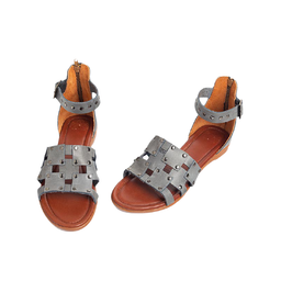صندل اسپرت زنانه چرم کاکتوس (Charm Cactus) مدل WS51010 رنگ طوسی رویال