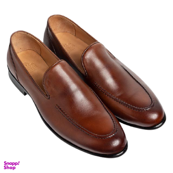 کالج مردانه چرم کاکتوس (Charm Cactus) مدل s6007 رنگ عسلی تیره