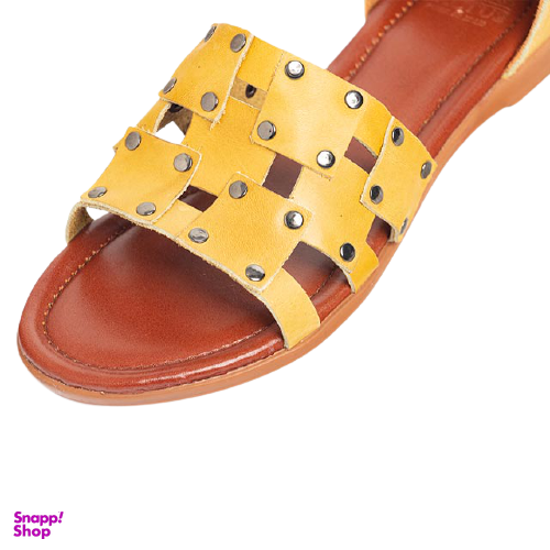 صندل اسپرت زنانه چرم کاکتوس (Charm Cactus) مدل WS51010 رنگ زرد