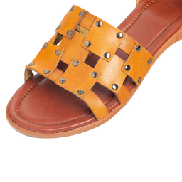 صندل اسپرت زنانه چرم کاکتوس (Charm Cactus) مدل WS51010 رنگ عسلی