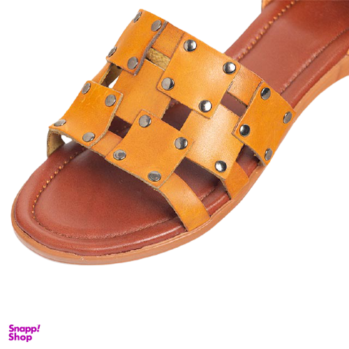 صندل اسپرت زنانه چرم کاکتوس (Charm Cactus) مدل WS51010 رنگ عسلی