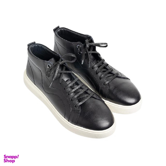 نیم بوت مردانه چرم کاکتوس (Charm Cactus) مدل S4009 رنگ مشکی