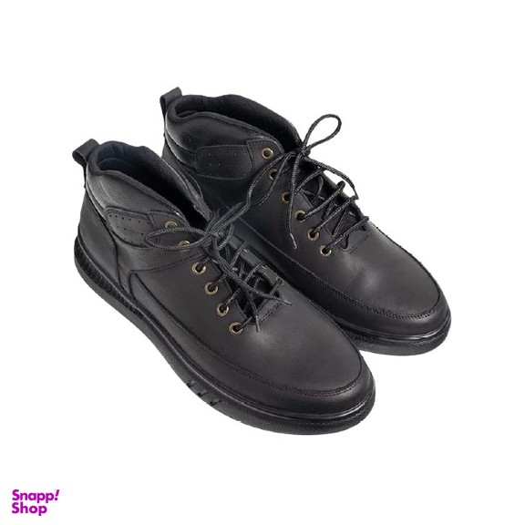 نیم بوت مردانه چرم کاکتوس (Charm Cactus) مدل S4011 رنگ مشکی