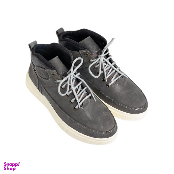 نیم بوت مردانه چرم کاکتوس (Charm Cactus) مدل S4011 رنگ طوسی