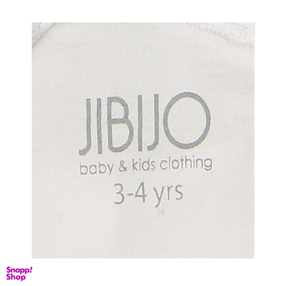 تیشرت طرح اسب جی بی جو (Jibijo) مدل 3041W رنگ سفید