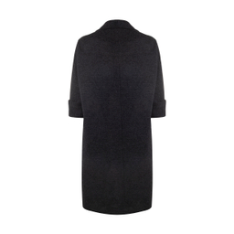 مانتو زنانه مانگ (Mong) مدل یقه آرشال عبایی 2 رنگ مشکی