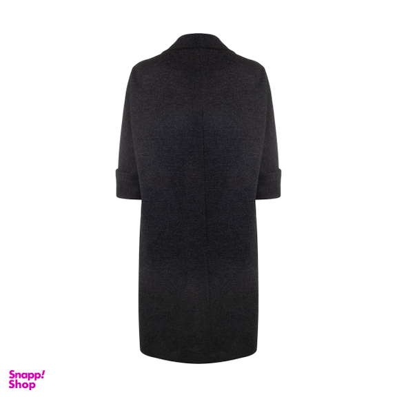 مانتو زنانه مانگ (Mong) مدل یقه آرشال عبایی 2 رنگ مشکی