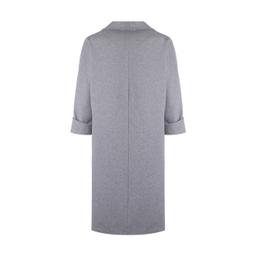 مانتو زنانه مانگ (Mong) مدل یقه آرشال عبایی 2 رنگ طوسی