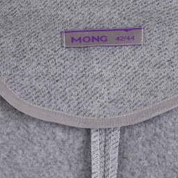 مانتو زنانه مانگ (Mong) مدل یقه آرشال عبایی 2 رنگ طوسی