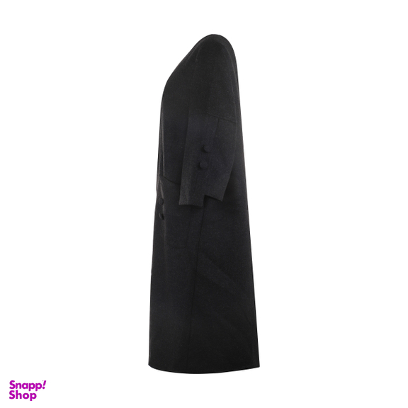 مانتو زنانه مانگ (Mong) مدل کشمیر زرین رنگ مشکی