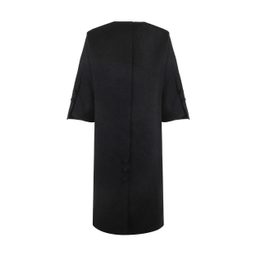 مانتو زنانه مانگ (Mong) مدل کشمیر زرین رنگ مشکی