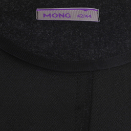 مانتو زنانه مانگ (Mong) مدل کشمیر زرین رنگ مشکی