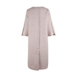 مانتو زنانه مانگ (Mong) مدل کشمیر زرین رنگ سفید