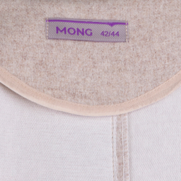 مانتو زنانه مانگ (Mong) مدل کشمیر زرین رنگ سفید