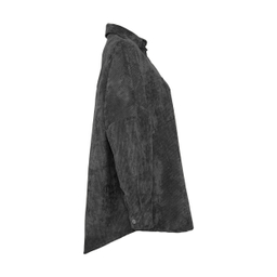 مانتو زنانه مانگ (Mong) مدل مخمل پیراهنی رنگ مدادی