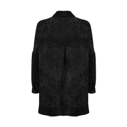 مانتو زنانه مانگ (Mong) مدل مخمل پیراهنی رنگ مشکی