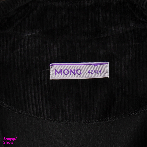 مانتو زنانه مانگ (Mong) مدل مخمل پیراهنی رنگ مشکی