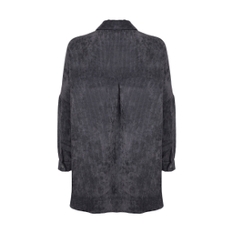 مانتو زنانه مانگ (Mong) مدل مخمل پیراهنی رنگ مدادی