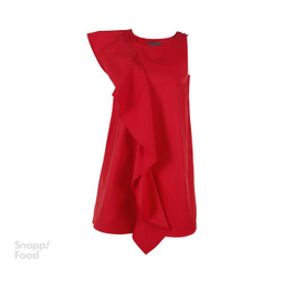 پیراهن زنانه زیبو (Ziboo) مدل Round neckline mini length قرمز