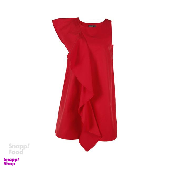 پیراهن زنانه زیبو (Ziboo) مدل Round neckline mini length قرمز