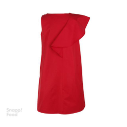 پیراهن زنانه زیبو (Ziboo) مدل Round neckline mini length قرمز