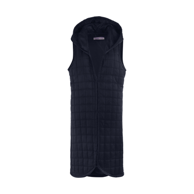 کاپشن زنانه مانگ (Mong) مدل پافر مربعی رنگ سرمه ای