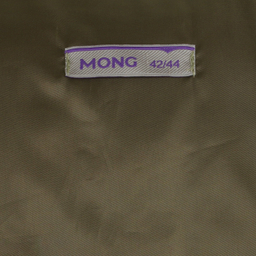 کاپشن زنانه مانگ (Mong) مدل پافر مربعی بغل پرچ رنگ سدری