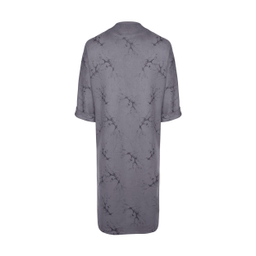 مانتو زنانه مانگ (Mong) مدل سوییت طرح شاخه رنگ طوسی