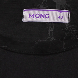 مانتو زنانه مانگ (Mong) مدل سوییت طرح شاخه رنگ مشکی