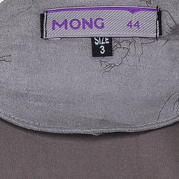 مانتو زنانه مانگ (Mong) مدل سوییت طرح شاخه رنگ طوسی