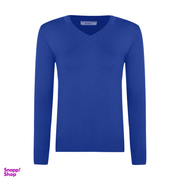 پلیور زنانه مانگ (Mong) مدل بافت آستین بلند یقه هفت فری سایز