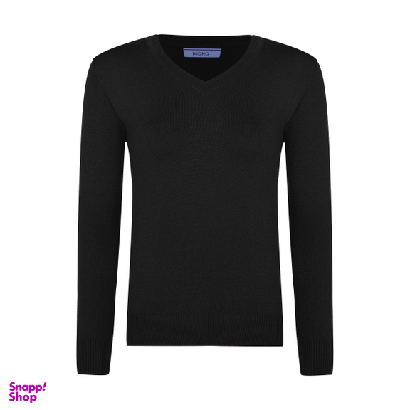 پلیور زنانه مانگ (Mong) مدل بافت آستین بلند یقه هفت فری سایز