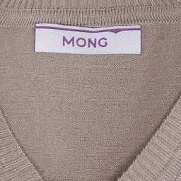 پلیور زنانه مانگ (Mong) مدل بافت آستین بلند یقه هفت فری سایز
