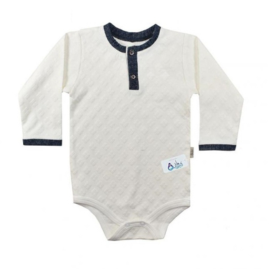 بادی آستین بلند نوزادی پسرانه نیروان (Nirvaan) مدل نوید