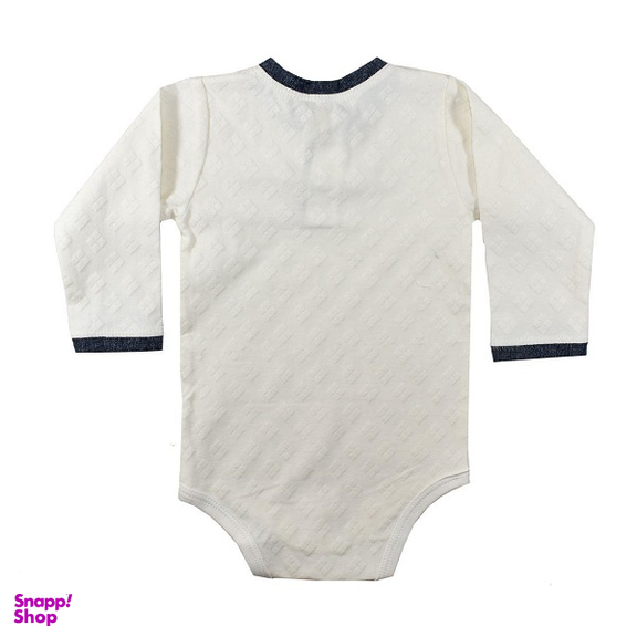 بادی آستین بلند نوزادی پسرانه نیروان (Nirvaan) مدل نوید