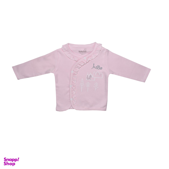 شومیز نوزادی بی بی وان (Baby One) مدل چین دار کد 1