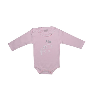 بادی آستین بلند نوزادی بی بی وان (Baby One) مدل چین دار کد 1