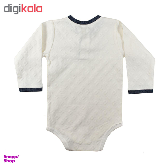 بادی آستین بلند نوزادی پسرانه نیروان (Nirvaan) مدل نوید