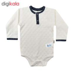 بادی آستین بلند نوزادی پسرانه نیروان (Nirvaan) مدل نوید