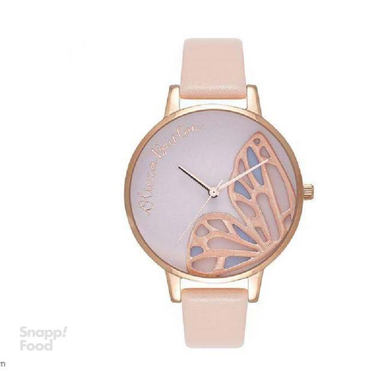 ساعت مچی عقربه ای زنانه الیویا (Olivia Burton) مدل OB16EB01 جنس بدنه فلزرنگ صورتی