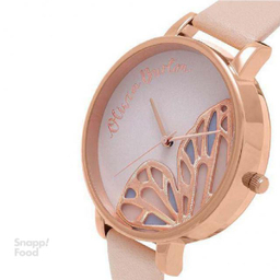 ساعت مچی عقربه ای زنانه الیویا (Olivia Burton) مدل OB16EB01 جنس بدنه فلزرنگ صورتی