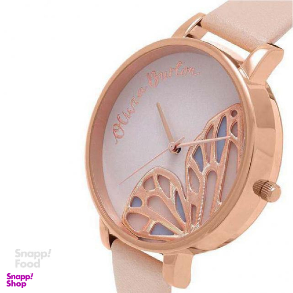 ساعت مچی عقربه ای زنانه الیویا (Olivia Burton) مدل OB16EB01 جنس بدنه فلزرنگ صورتی