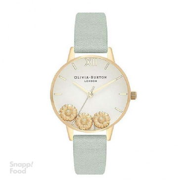 ساعت مچی عقربه ای زنانه الیویا (Olivia Burton) مدل OB16CH17 جنس بدنه فلزرنگ سبز