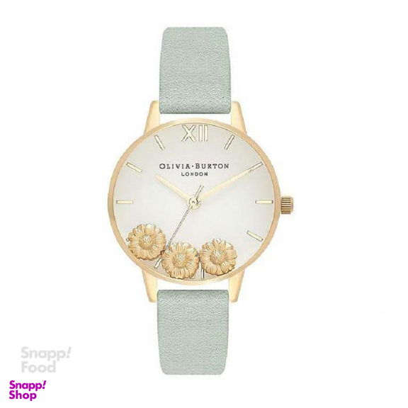 ساعت مچی عقربه ای زنانه الیویا (Olivia Burton) مدل OB16CH17 جنس بدنه فلزرنگ سبز