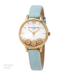 ساعت مچی عقربه ای زنانه الیویا (Olivia Burton) مدل OB16CH17 جنس بدنه فلزرنگ سبز