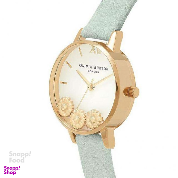 ساعت مچی عقربه ای زنانه الیویا (Olivia Burton) مدل OB16CH17 جنس بدنه فلزرنگ سبز